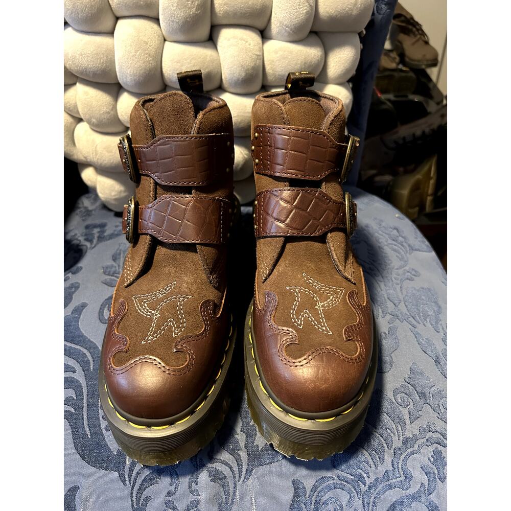 Dr Martens Brown Devon GA Gothic Americana size 7/EU 38 - Picture 3 of 7